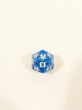 MTG d20 Spindown 20-sided Life Counter die dice Theros Beyond Death Blue