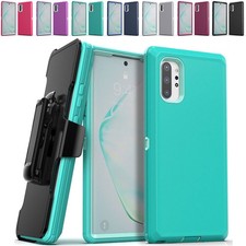 For Samsung Galaxy Note 10 10 Plus 5G Case Hybrid Cover with Holster Belt Clip