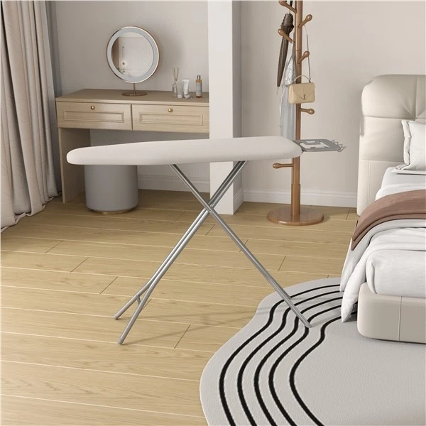Foldable Ironing Board Height-adjustable Iron Table with 4 Legs for Laundry - Image 4 of 4