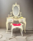 Vintage Barbie Susy Goose Vanity Dresser w/ Mirror & Bench Doll Furniture