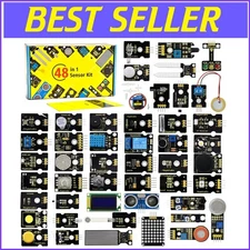 Beginner-Friendly 48 Sensors Modules Kit for Arduino with Extensive Tutorials