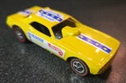 Hot Wheels Redlines USA YELLOW Funny Car SNAKE DON PRUDHOMME RESTORED #3