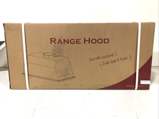 AKDY 28 in. 319 CFM Convertible Insert Range Hood with Filters + LED Light Black