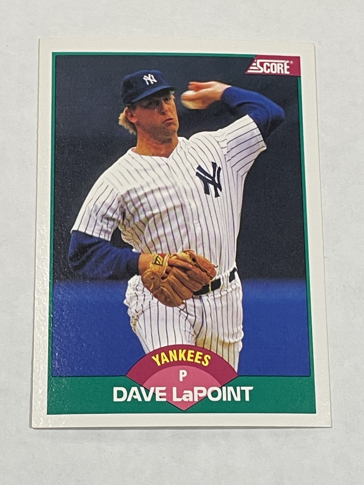 1989 Score Rookie & Traded Baseball #4T - Dave LaPoint - New York Yankees