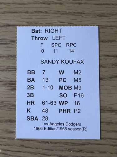 1966 BIG LEAGUE MANAGER - REPRINT Game BLM Baseball 20 Teams 560 Player Cards NM - Picture 14 of 20