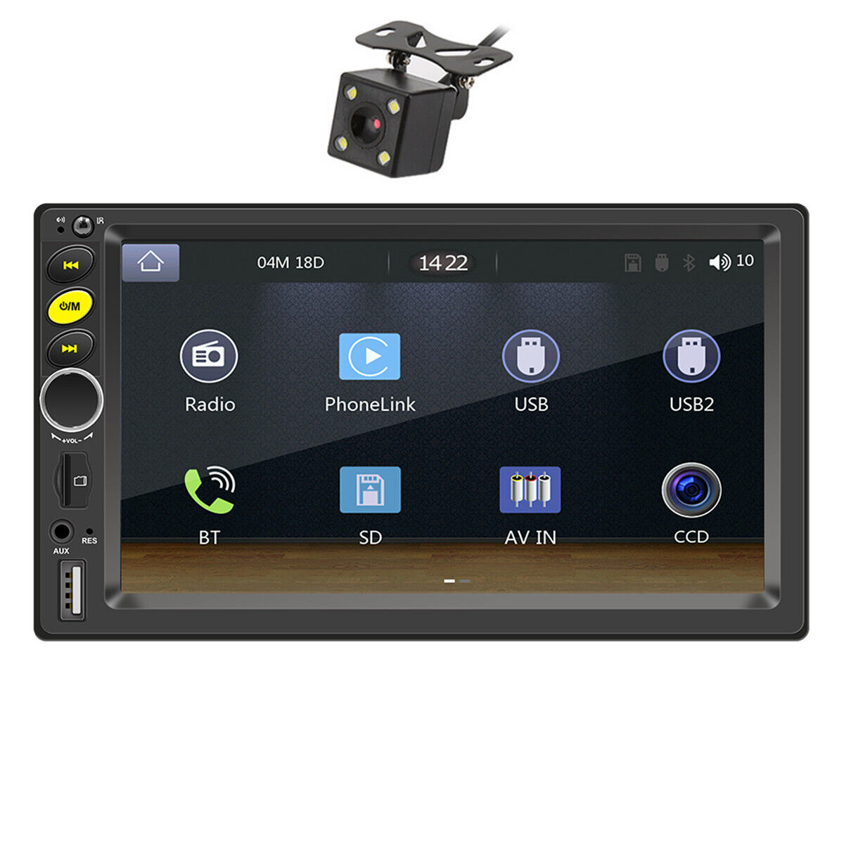 7in HD Touch Screen Car Stereo Bluetooth FM Radio Carplay Mirror Link USB  AUX