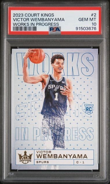 2023-24 Court Kings Works in Progress #2 Victor Wembanyama PSA 10