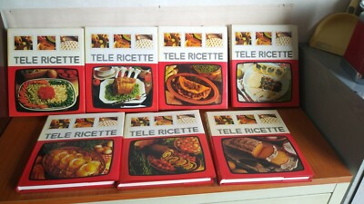 Enciclopedia Della Cucina Telericette Edizioni Peruzzo 7 Volumi Libri Vintage