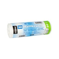 Papstar MLleimerbeutel Ldpe, 60 Liter, Weiá