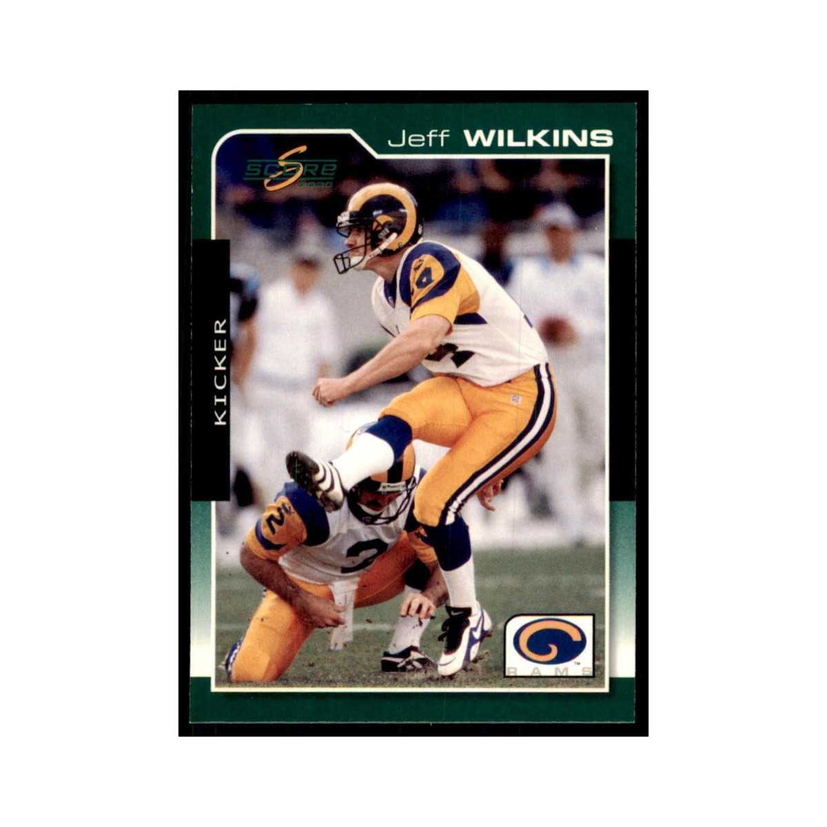 Jeff Wilkins 2000 Score #187 Football Cards Football Card NM | eBay