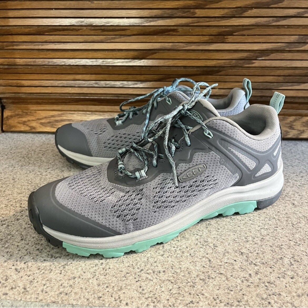 Scarpe da trekking Keen donna Terradora II Vent grigie Drizzle Ocean Wave taglia 9