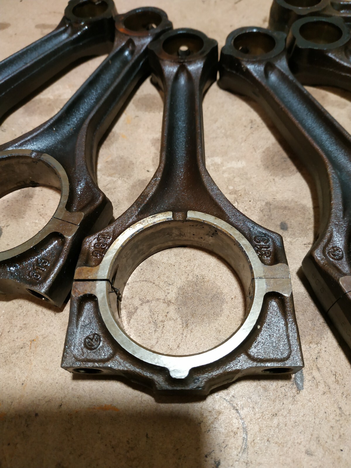 6 x BMW E46 330i E39 530i M54 3.0 M54B30 CONNECTING RODS ROD CONROD OEM