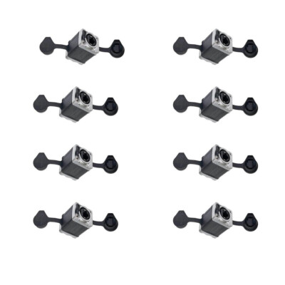 8  RJ45 Cat 5 Ethernet Cat 5 Adapters w/ Waterproof Protect Covers