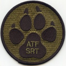 ATF Special Response Team SRT Washington DC BEAR CLAW Green SWAT POLICE PATCH