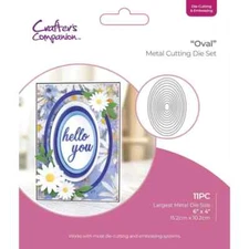 Crafters Companion - METAL DIE CUTTING AND EMBOSSING SET - OVAL