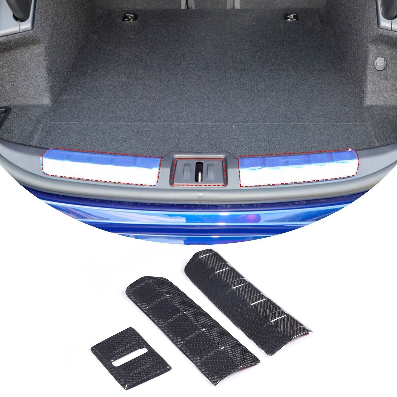 Dry Carbon Fiber Trunk Door Sill Protector Strip For Porsche Taycan 2019-2022