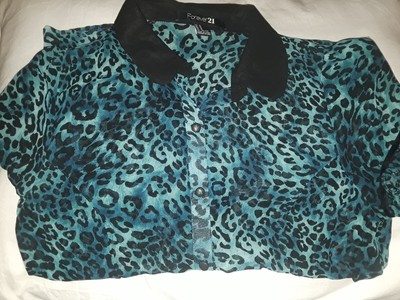 cheetah blouse forever 21
