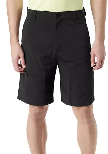 BASS OUTDOOR Men's All Grounds Cargo Shorts, Caviar, Sz-36