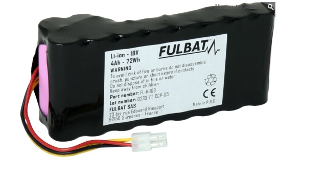 Batteria 4Ah 18V compatibile HUSQVARNA MC CULLOCH GARDENA Robot tagliaerba  