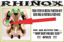Transformers Beast Wars _ Rhinox _ ** Robot Right Forearm / Hand **