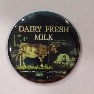 Dairy Fresh Milk Advertising Pocket Mirror Vintage Style