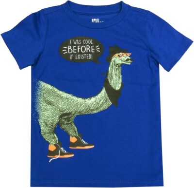 Epic Threads Boys' Graphic cool dino  Print T-Shirt  4t/4 (38-41'')( 32-37lbs)