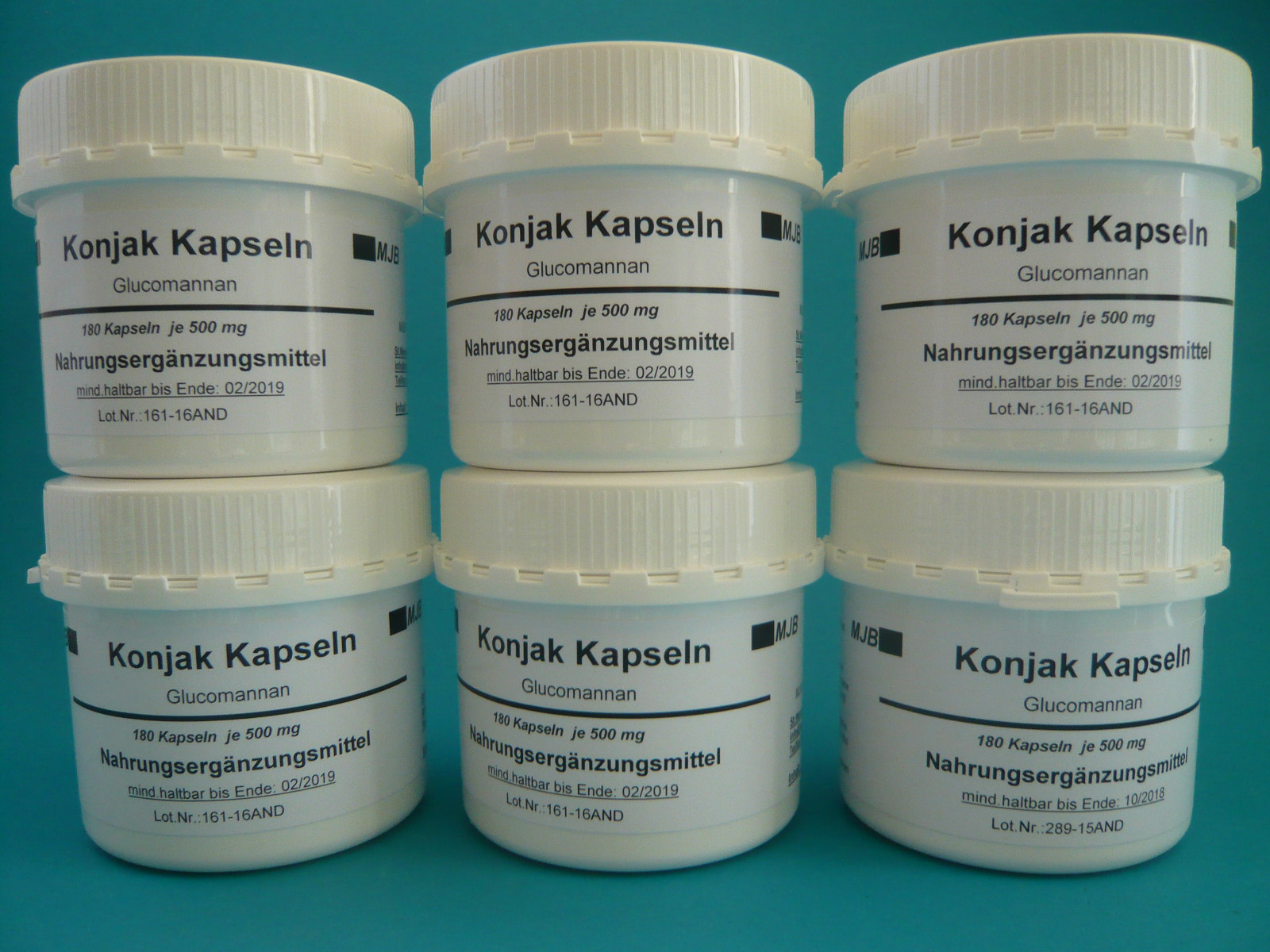 Cápsulas Konjac 5+1 latas = 1080 Konjak cápsula Conjac glucomanano