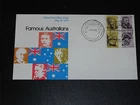 AUST 1973 FAMOUS AUSTRALIANS BLOCK OF 4 ON A/P  FDC  EX COND