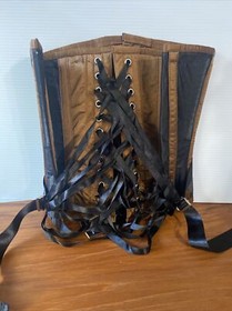 Black Bone and brown Under-bust Corset by "Corset Story" size 28