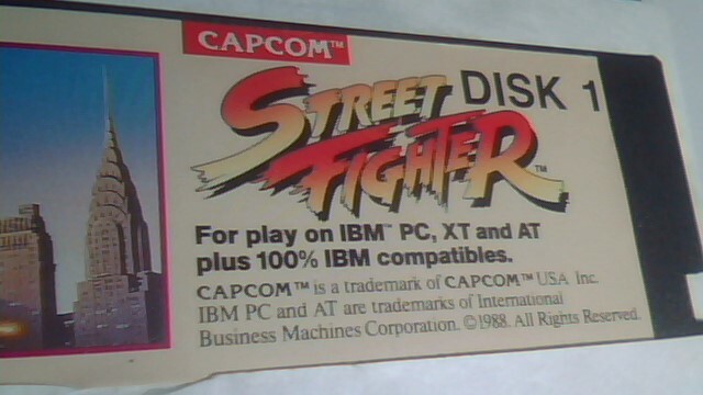 CAPCOM Street Fighter Disks 1 and 2 - 5.25