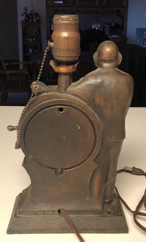 Lampada antica FDR per l'uomo dell'ora navi ruota nautica metallo funzionante - Foto 5 di 7
