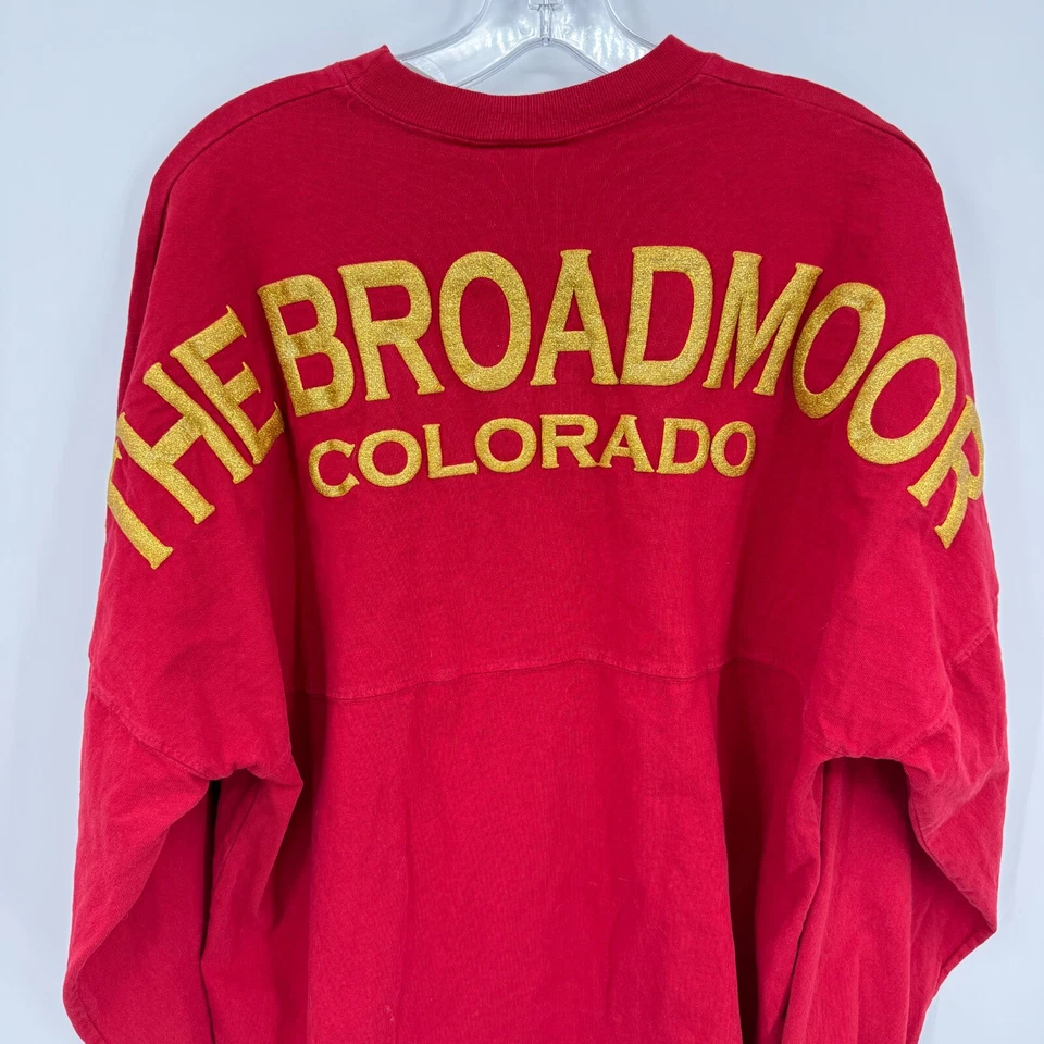 Camisa de Colección Spirit Activewear Para Hombre Mediana The Broadmoor Colorado Rojo Dorado Logo Foto 3 de 4