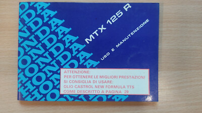 Honda MTX125 R  Uso e Manutenzione  Italiano,NOS Fahrerhandbuch,- Original 1983