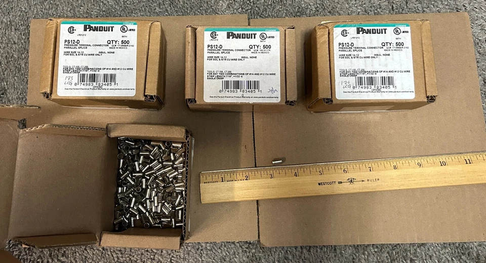 Panduit PS12-D Pressure Terminal Connector - 1673 total pieces - Image 3 of 4