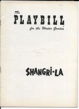"Shangri-La"  Playbill  1956  FLOP  Jack Cassidy,  Harold Lang, Dennis King
