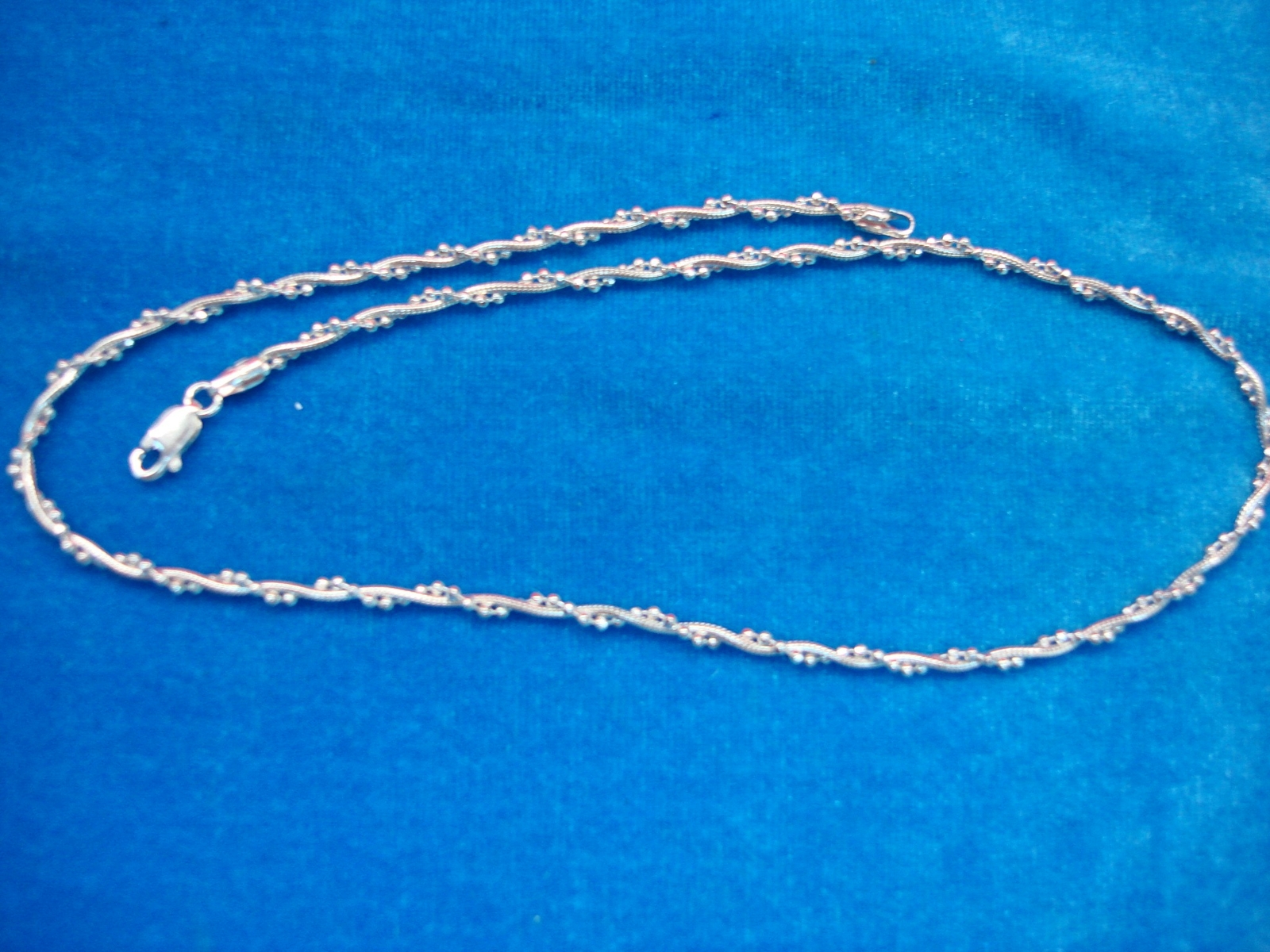 16" SOLID STERLING SILVER FANCY PATTERN CHAIN - V… - image 3