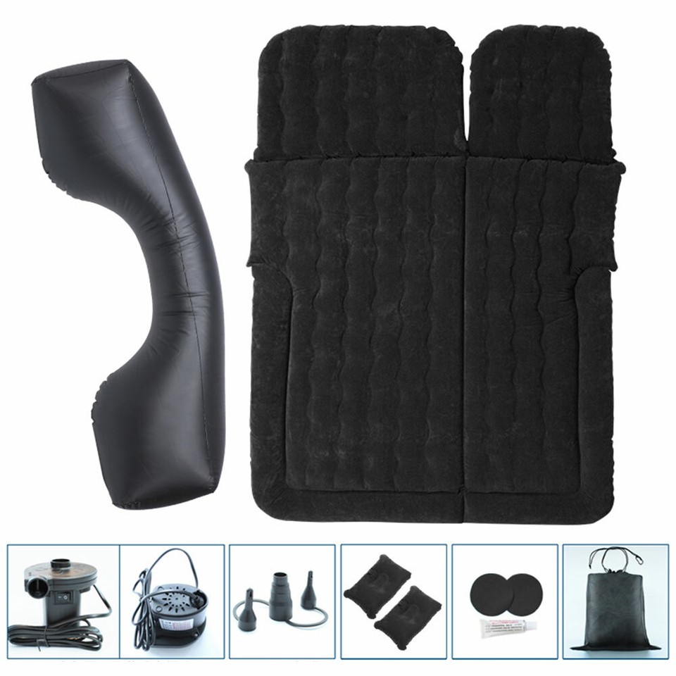 Car Air Bed Air Mattress Backseat Inflatable Cushion & Pump for SUV