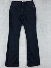 Lee Pants Womens 8 Black Denim Jeans Bootcut Western Cotton Blend Mid READ