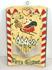 Merry Christmas Sign Plaque Handcrafted