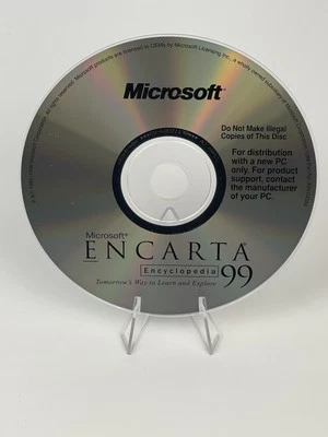 Microsoft Encarta 1999 ’99 Interactive Multimedia Encyclopedia Windows PC CD-ROM - Image 1 of 2