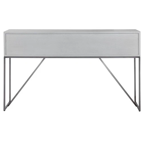 Uttermost 24954 Abaya 54"W Contemporary Console / Sofa Table - Soft White Oak - Picture 5 of 7