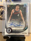 KOBE SANDERS 2025-26 BOWMAN CHROME ROOKIE AUTO SPECKLE REFRACTOR /299