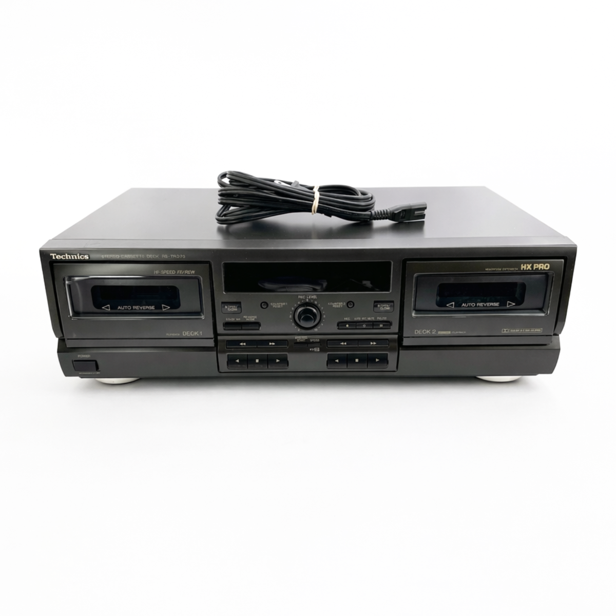 Technics RS-TR373 Dual Stereo Cassette Deck Playback Record Works