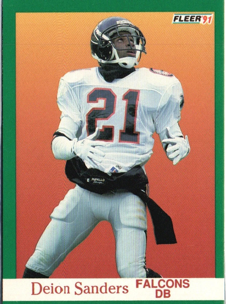1991 Fleer Deion Sanders #210 for sale | eBay