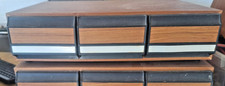 Cassette Tape Faux Wooden 3 Drawer 36 Storage Case Box Holder