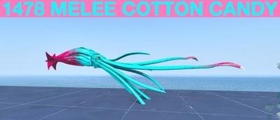 TOP STATS 1478 Melee Cotton Candy Tusoteuthis Ark Survival Ascended ASA PVE Tuso
