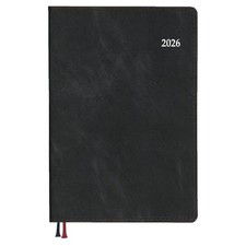 Daigo 2026 Planner Appointment Weekly Horizontal A6 Black E8439 2025 Starts