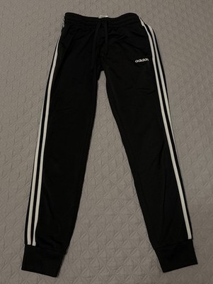 Adidas Womens Size Small Essentials 3 Stripes Tricot Track Pants Black DP2382