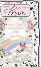 Mum Sympathy Card Large Design For Loss Condolence Bereavement Card 9"x6"