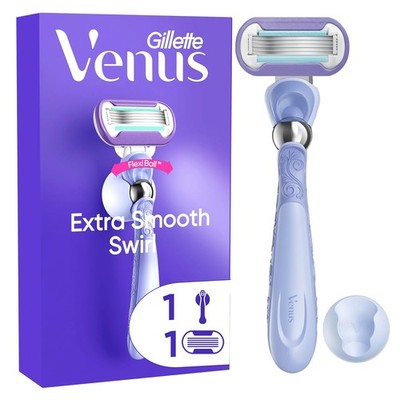 Damenrasierer Venus Extra Smooth Swirl: 5-Klingen, flexibler Kopf, Hautschutz